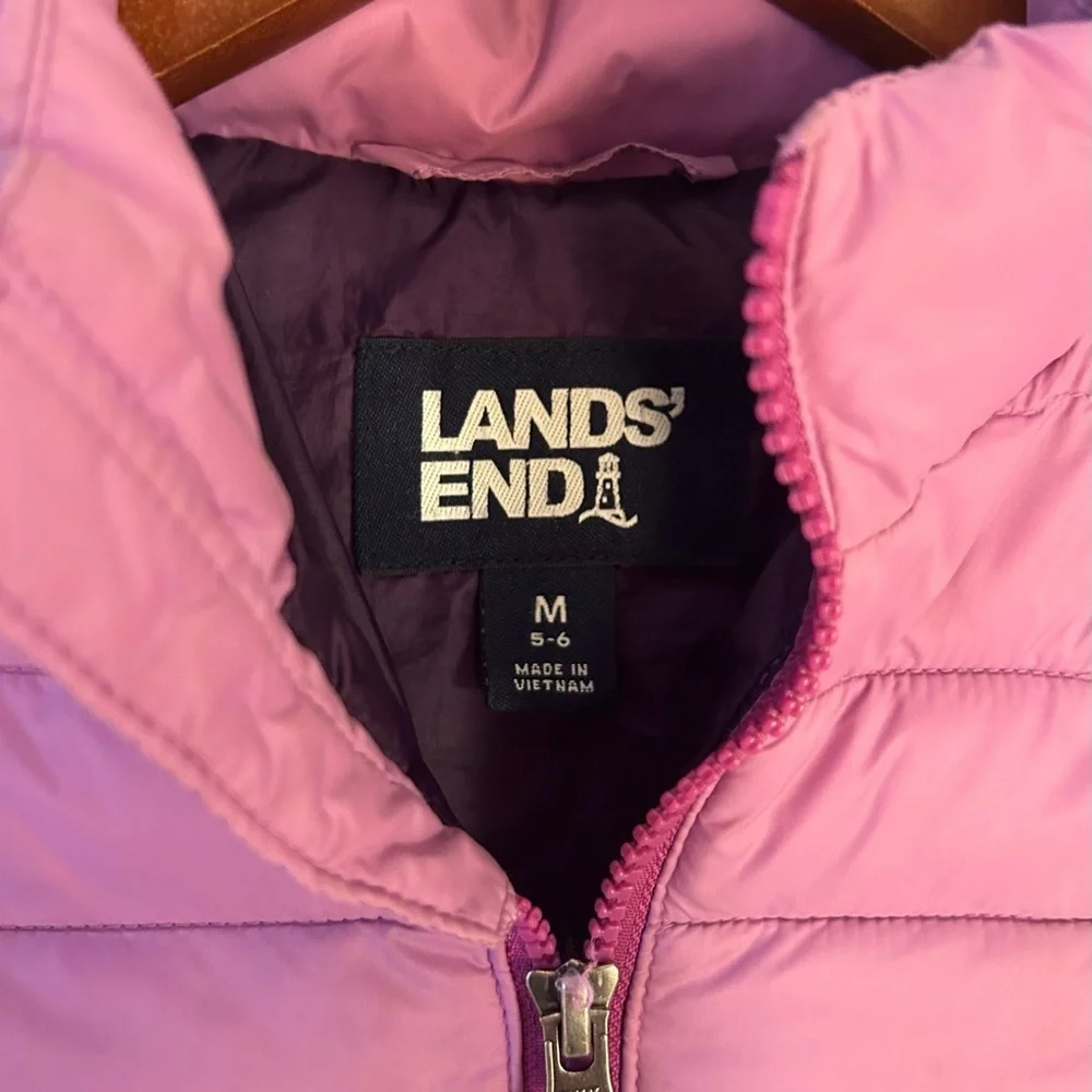 Lands' End Kids Lilac Puffer Jacket